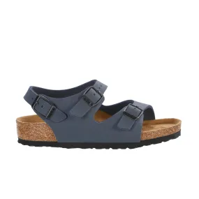 Birkenstock Kids Roma BirkiBuc Navy - Narrow